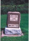 William Wirts (1825-1903) and Keziah Jane Newlun Wirts (1849-1918) Headstone